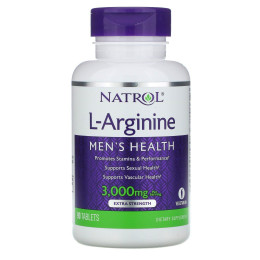 L-аргінін Natrol (L-Arginine) 3000 мг 90 таблеток