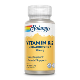 Vitamin K-2 MK-7 50mcg - 30 vcaps Solaray