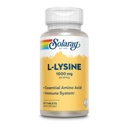 L-Lysine Free Form 1000mg - 90 tabs Solaray