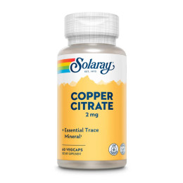 Copper Citrate 2mg - 60 vcaps Solaray