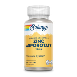 Zinc Asporotate 15mg - 100 vcaps Solaray