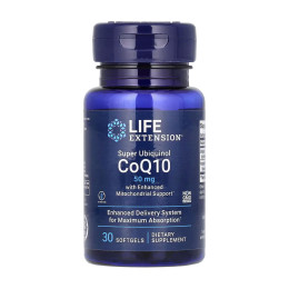 Super Ubiquinol CoQ10 with Enhanced Mitochondrial Support 50 mg - 30 softgels Life Extension