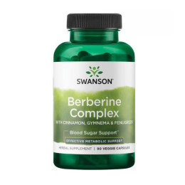 Berberine Complex with Cinnamon Gymnema & Fenugreek - 90 vcaps Swanson