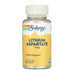 Lithium Aspartate 5mg - 100 vcaps Solaray