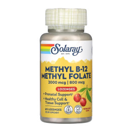 Methyl B-12 & Methyl Folate  - 60 caps Solaray