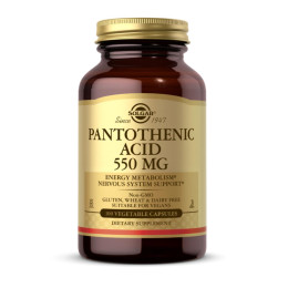 Pantothenic Acid 550 mg - 100 vcaps Solgar