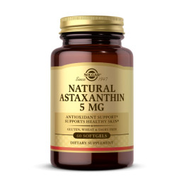 Natural Astaxanthin 5 mg - 60 softgels Solgar