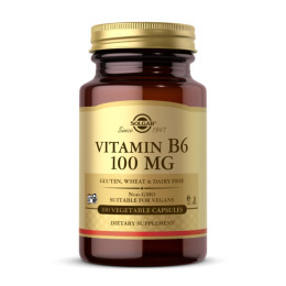 Vitamin B6 100mg - 100 vcaps Solgar