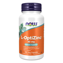 L-Optizinc(R) 30mg+Copper - 100 vcaps Now Foods