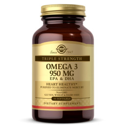 Triple Strength Omega-3 950 mg - 50 softgels Solgar