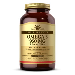 Triple Strength Omega-3 950 mg - 100 softgels Solgar