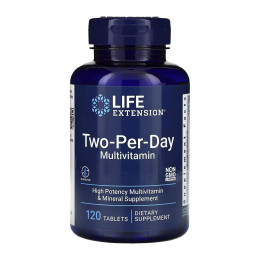 Two-Per-Day Multivitamin - 120 tabs Life Extension