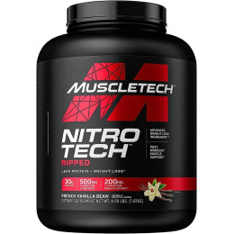 Протеїн MuscleTech Nitro-Tech Ripped Lean Protein + Weight Loss 1820 g (French Vanilla Swirl) Muscletech