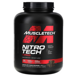 Протеин MuscleTech Nitro Tech Ripped Lean Protein + Weight Loss 1820 г, Chocolate Fudge Brownie Muscletech