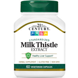 Standardized Milk Thistle Extract, 60 Vegetarian Capsules 21st Century