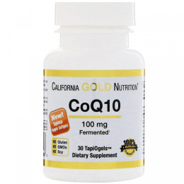 Коэнзим CoQ10 100 mg 30 Veggie Softgels California Gold Nutrition