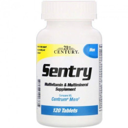 Витамины Sentry Multivitamin & Multimineral Supplement Men 120 tablets 21st Century