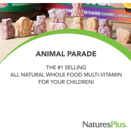 Animal Parade, Vitamin D3, Black Cherry, 500 IU, 90 Animal-Shaped Tablets Nature's Plus