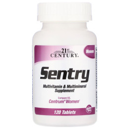 Витаминно-минеральный комплекс для женщин 21st Century Sentry Multivitamin & Multimineral Supplement Women 120 21st Century