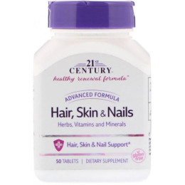 Hair Skin & Nails Advanced Formula 50 Tablets 21st Century