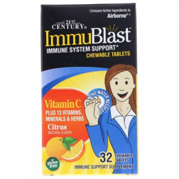 Вітамінно-мінеральний комплекс 21st Century ImmuBlast Citrus 32 Chewable Tablets 21st Century