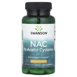 Swanson NAC N-Acetyl Cysteine 600 мг 100 капсул Swanson