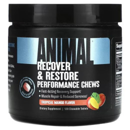 Послетренировочный комплекс Universal Animal Recover and Restore Performance Chews 120 жевательных таблеток Universal