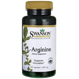 L-Arginina 500mg 100 kaps Swanson