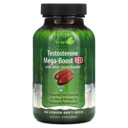 Бустер тестостерона Irwin Naturals Testosterone Mega-Boost RED 56 Liquid Soft-Gels Irwin Naturals