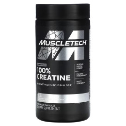 Креатин моногідрат MuscleTech Platinum 100% Creatine, 100 рослинних капсул Muscletech