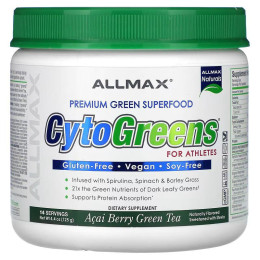 CytoGreens For Athletes 125 g (Acai Berry Green Tea) AllMax Nutrition