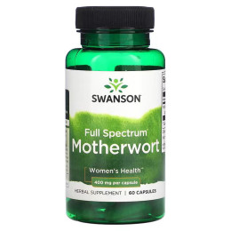 Пустырник Swanson Full Spectrum Motherwort 400 mg 60 Capsules Swanson