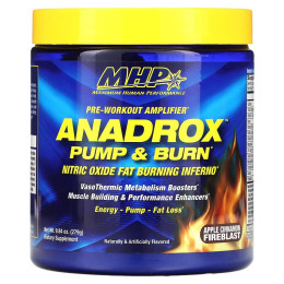 Anadrox Pump & Burn, Pre-Workout Amplifier 279 g (Apple Cinnamon Fireblast) MHP