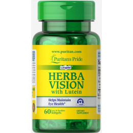 Лютеїн і чорниця для зору Puritan's Pride (Herbavision with Lutein and Bilberry) 6 мг / 20 мг 60 капсул