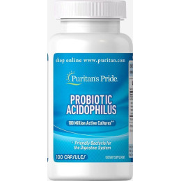 Пробіотик ацидофільний, Probiotic Acidophilus, Puritan's Pride, 100 капсул