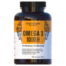 Омега-3 GoldenPharm (Omega-3) 1000 мг 120 капсул