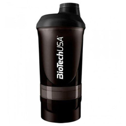 Shaker Wave + 3 in 1 BioTech 500 ml Black