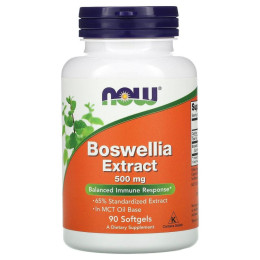 Экстракт босвеллии Now Foods (Boswellia Extract) 500 мг 90 капсул