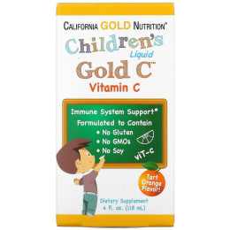 Дитячий рідкий золотий вітамін C California Gold Nutrition (Children's Liquid Gold Vitamin C) 118 мл