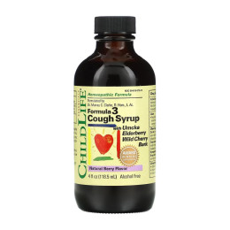 Formula 3 Cough Syrup - 118.5 ml Natural Berry ChildLife Essentials