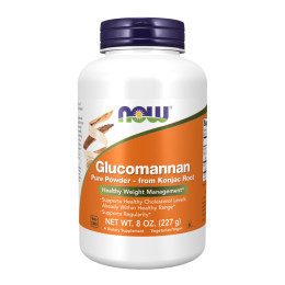 Глюкоманнан, Glucomannan Pure Powder - 227g Now Foods