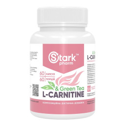 Л-Карнітин, Stark L-Carnitine/Green Tea Extract 600mg - 60caps Stark Pharm