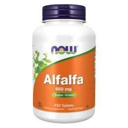 Люцерна, Alfalfa 10 Grain - 250 tabs Now Foods