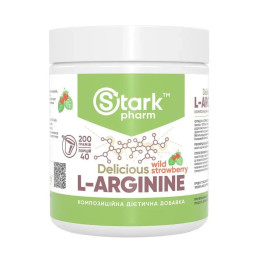 L-Arginine - 200g Strawberry Raspberry Stark Pharm