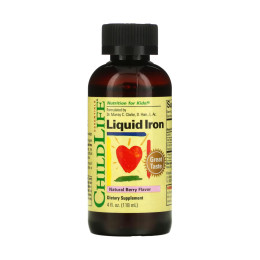 Рідке залізо, Liquid Iron - 118 ml (4 fl oz) Natural Berry ChildLife Essentials