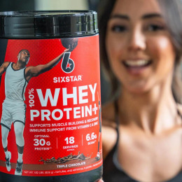 100% Whey Protein Plus 816g (Strawberry Smoothie) Six Star