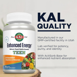 Мультивитамины для подростков KAL Enhanced Energy Teen 60 tabs KAL