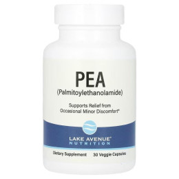 Пальмітоілетаноламід Lake Avenue Nutrition PEA (Palmitoylethanolamide) 30 Veggie Capsules Lake Avenue Nutrition