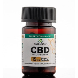 Каннабидиол Swanson CBD 15 mg Full Spectrum 60 Sgels Swanson