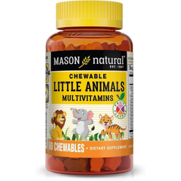 Мультивитамины для детей Mason Natural Little Animals Multivitamins 60 желеек, Fruity Mason Natural